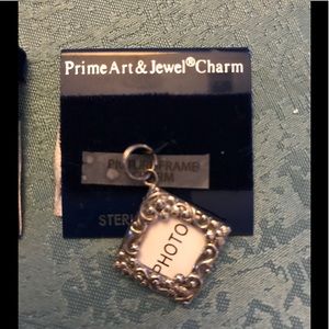 Sterling silver picture frame charm...